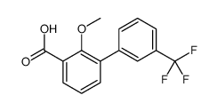 2-methoxy-3-[3-(trifluoromethyl)phenyl]benzoic acid结构式