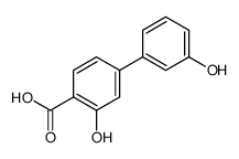 2-hydroxy-4-(3-hydroxyphenyl)benzoic acid Structure