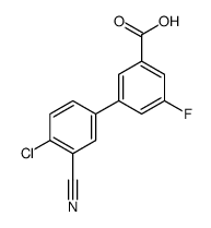 3-(4-chloro-3-cyanophenyl)-5-fluorobenzoic acid Structure