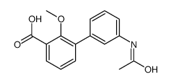 3-(3-acetamidophenyl)-2-methoxybenzoic acid Structure