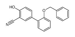 2-hydroxy-5-(2-phenylmethoxyphenyl)benzonitrile结构式