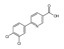 6-(3,4-dichlorophenyl)pyridine-3-carboxylic acid Structure
