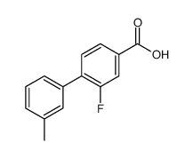 2-氟-3-甲基-[1,1-联苯]-4-羧酸结构式