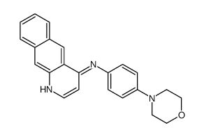 N-(4-morpholin-4-ylphenyl)benzo[g]quinolin-4-amine结构式