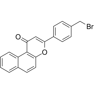 β-Naphthoflavone-CH2-Br结构式