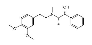 (-)-(1R,2S)-N-(3,4-dimethoxyphenethyl)ephedrine结构式