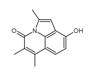 2,5,6-trimethyl-9-hydroxypyrrolo[3,2,1-ij]quinolin-4-one结构式