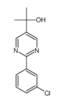 2-[2-(3-chlorophenyl)pyrimidin-5-yl]propan-2-ol Structure