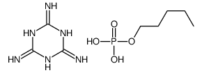 pentyl dihydrogen phosphate,1,3,5-triazine-2,4,6-triamine Structure