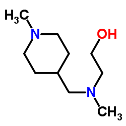 2-{Methyl[(1-methyl-4-piperidinyl)methyl]amino}ethanol结构式