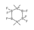 2,2,3,5,5,6-hexafluoro-1,1,4,4-tetramethyl-1,4,2,3,5,6-diazatetraborinane-1,4-diium-2,5-diuide Structure