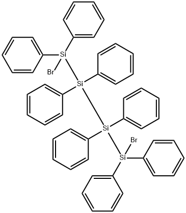 1,4-dibromo-1,1,2,2,3,3,4,4-octaphenyltetrasilane结构式