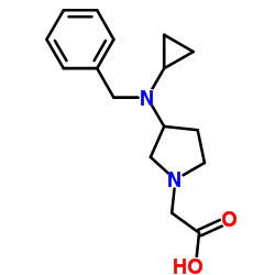 {3-[Benzyl(cyclopropyl)amino]-1-pyrrolidinyl}acetic acid picture