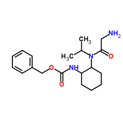 Benzyl {2-[glycyl(isopropyl)amino]cyclohexyl}carbamate结构式