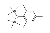 2,4,6-trimethyl-N,N-bis(trimethylstannyl)aniline Structure