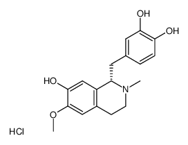 (S)-3'-Hydroxy-N-Methylcoclaurine Hydrochloride结构式