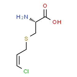 S-(3-chloro-2-propenyl)cysteine structure