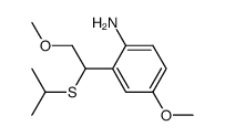 2-(1-isopropylthio-2-methoxyethyl)-4-methoxyaniline Structure