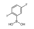 (5-Fluoro-2-iodophenyl)boronic acid结构式