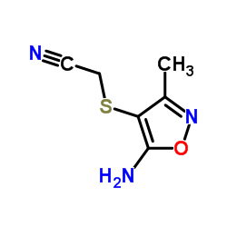 Acetonitrile, [(5-amino-3-methyl-4-isoxazolyl)thio]- (9CI) picture