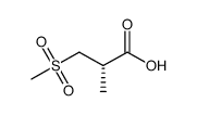 (2S)-2-methyl-3-(methylsulfonyl)propanoic acid Structure