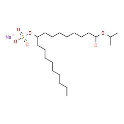 sodium (9-isopropoxy-9-oxononyl)nonyl sulphate structure