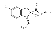 methyl (3E)-6-chloro-3-hydrazinylidene-2-hydroxy-1H-indene-2-carboxylate Structure