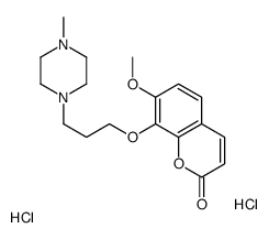 7-methoxy-8-[3-(4-methylpiperazin-1-yl)propoxy]chromen-2-one dihydroch loride Structure