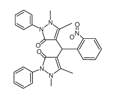 bis[1-(2,3-dimethyl-1-phenyl-3-pyrazolin-5-one)]-2-nitrophenylmethane Structure