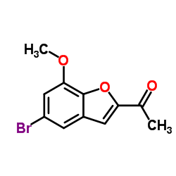 1-(5-BROMO-7-METHOXY-1-BENZOFURAN-2-YL)-1-ETHANONE结构式