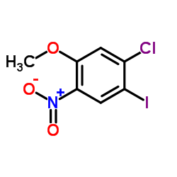 1-Chloro-2-iodo-5-methoxy-4-nitrobenzene structure