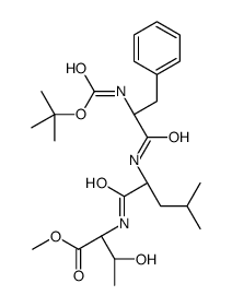 tert-butyloxycarbonyl phenylalanyl-leucyl-threonine methyl ester结构式