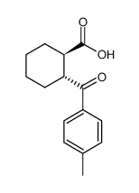 反式-2-(4-甲基-苯甲酰基)-环己烷甲酸结构式