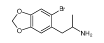 1-(6-bromo-1,3-benzodioxol-5-yl)propan-2-amine结构式