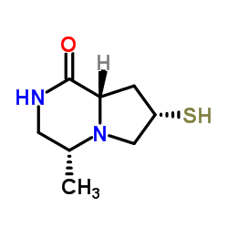 Pyrrolo[1,2-a]pyrazin-1(2H)-one, hexahydro-7-mercapto-4-methyl-, [4R-(4-alpha-,7-alpha-,8a-ba-)]- (9CI) Structure