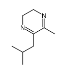 Pyrazine, 2,3-dihydro-5-methyl-6-(2-methylpropyl)- (9CI)结构式
