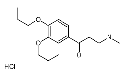 3-(dimethylamino)-1-(3,4-dipropoxyphenyl)propan-1-one,hydrochloride Structure