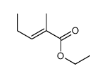 ethyl (E)-2-methyl-2-pentenoate结构式