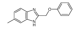 6-methyl-2-(phenoxymethyl)-1H-benzimidazole结构式