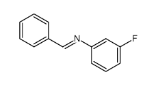 N-benzylidene-m-fluoroaniline Structure