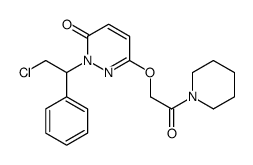 2-(2-chloro-1-phenylethyl)-6-(2-oxo-2-piperidin-1-ylethoxy)pyridazin-3-one结构式