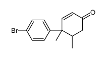 4-(p-Bromophenyl)-4,5-dimethyl-2-cyclohexen-1-one结构式