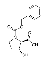 (2S,3S)-3-hydroxy-1,2-Pyrrolidinedicarboxylic acid, 1-(phenylmethyl) ester Structure