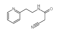 Acetamide, 2-cyano-N-[2-(2-pyridinyl)ethyl]- Structure