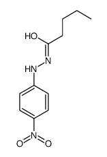 Valeric acid, 2-(p-nitrophenyl)hydrazide structure