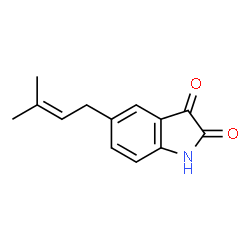 1H-Indole-2,3-dione, 5-(3-methyl-2-butenyl)- (9CI) Structure