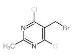 Pyrimidine,5-(bromomethyl)-4,6-dichloro-2-methyl-结构式