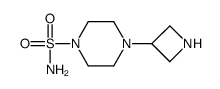 4-(3-氮杂啶)-1-哌嗪磺酰胺结构式