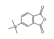 1,3-Isobenzofurandione,5-(trimethylsilyl)-(9CI) Structure