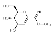 methyl (2R,3R,4R)-3,4-dihydroxy-2-(hydroxymethyl)-3,4-dihydro-2H-pyran-6-carboximidate结构式